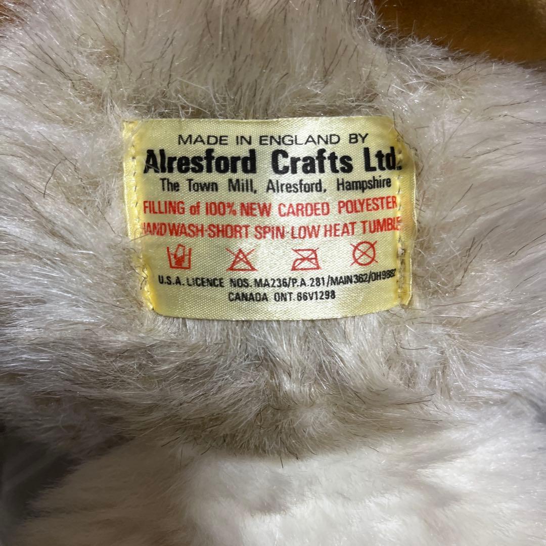 ヴィンテージぬいぐるみ　英国　Alresford Crafts