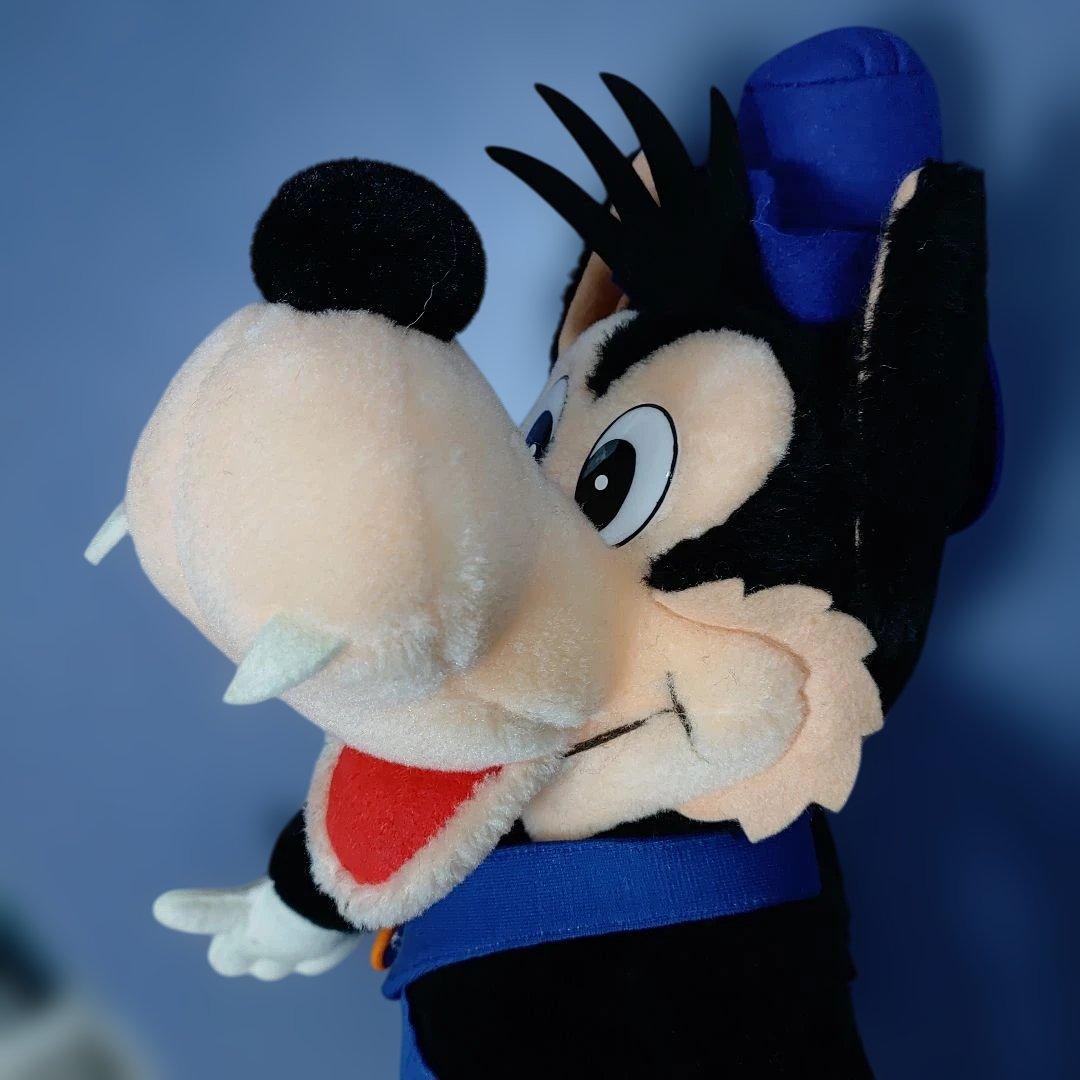 東京ディズニーランド　ビッグバッドウルフ　ぬいぐるみ　昭和レトロ