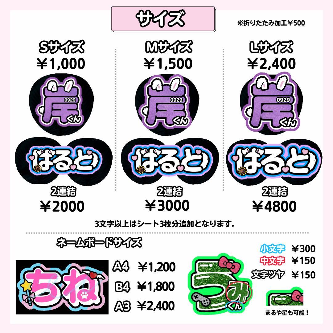 オーダー うちわ屋さん うちわ文字 パネル ボード 連結 ネーム 団扇屋さん