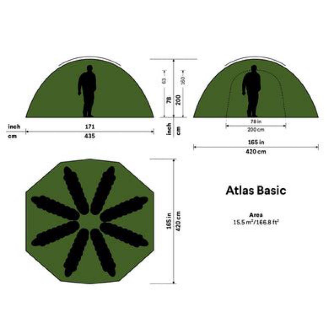 テント・タープ HILLEBERG ATLAS BASIC TACTICAL 100% NEW!