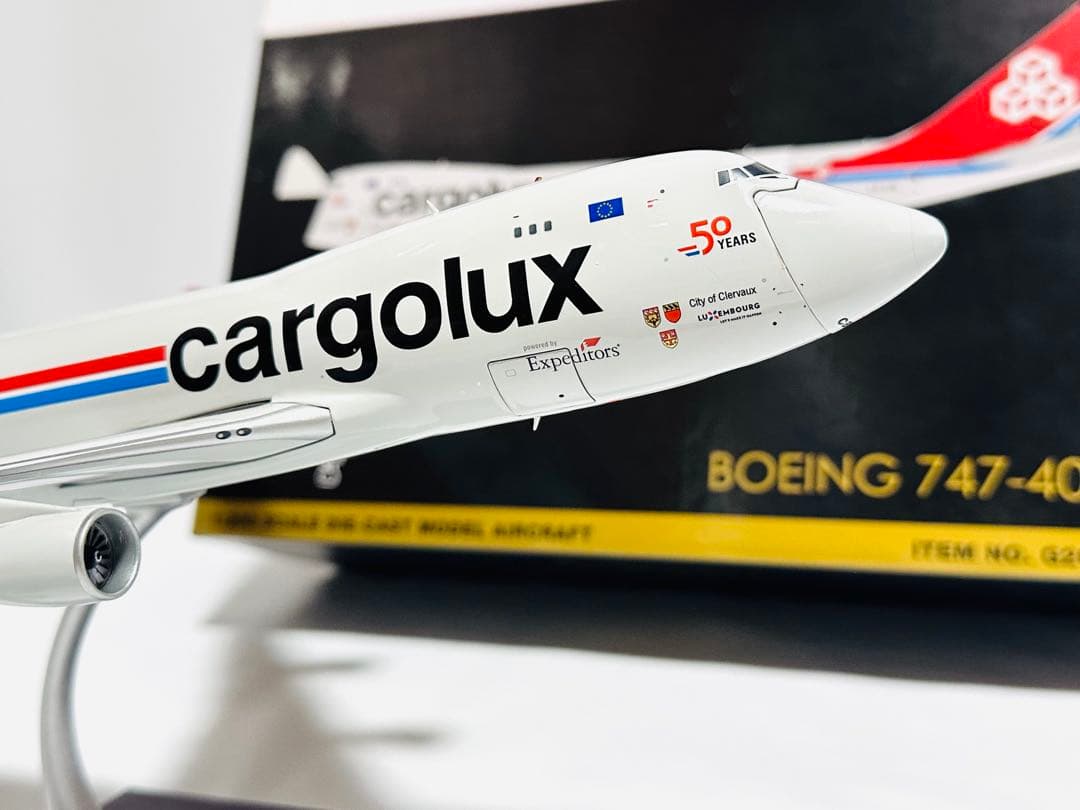 Gemini 1/200 B747-400F cargolux ドア開閉仕様