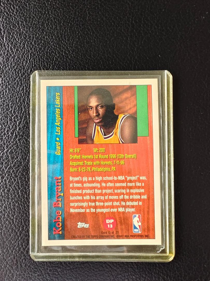 その他 1996-97 Topps Draft Redemption KOBE