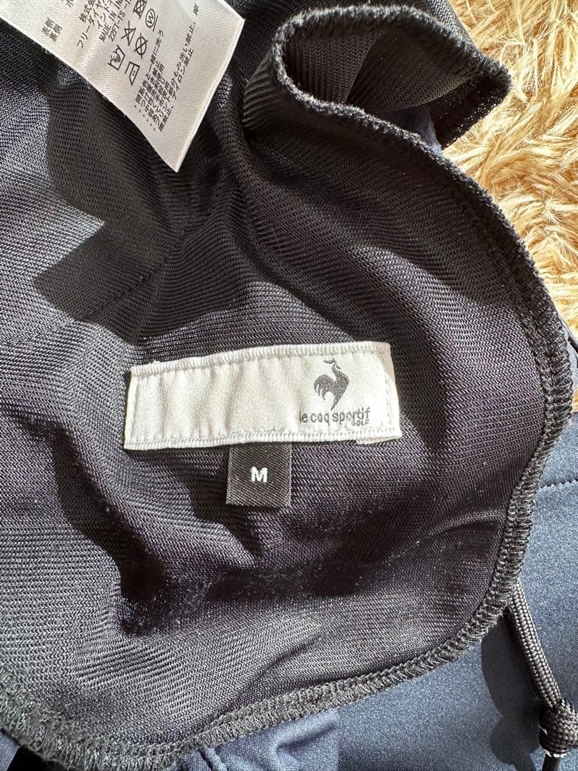 値下可／le coq sporting GOLF／上下セット／裏ボア／M／紺色