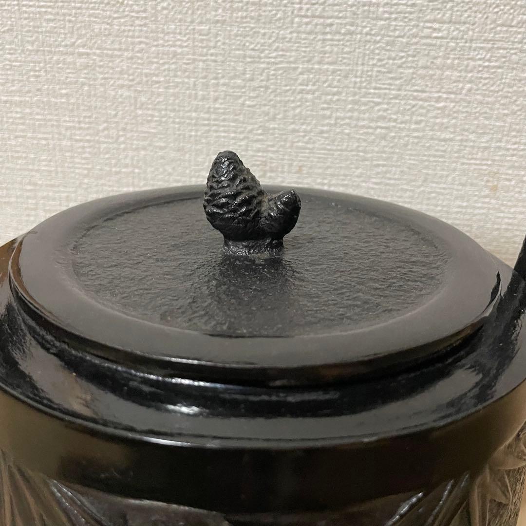 【未使用品】長文堂　大型鉄瓶　南部鉄瓶　鉄瓶