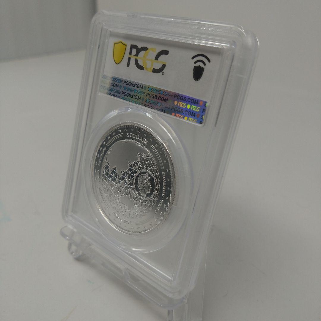 準最高鑑定 トケラウ ＄5 2021 1oz銀貨 PCGS-PL69