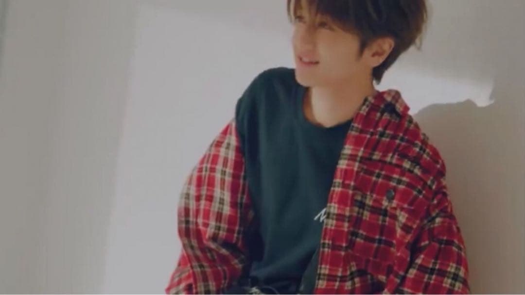 Nissy ブランド naptime チェック SHIRTS-RED