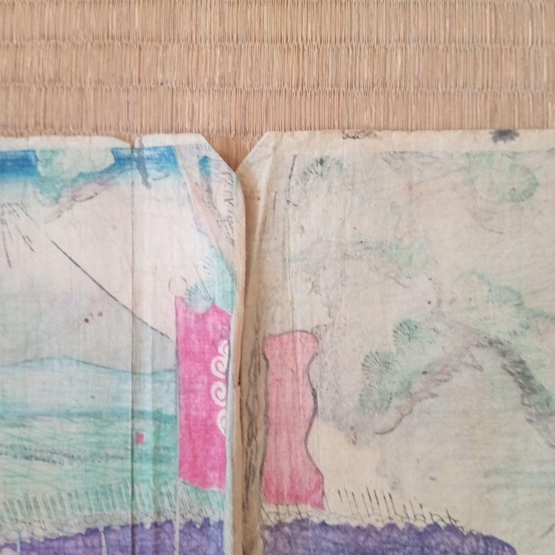 浮世絵版画［駒場野景色圖］