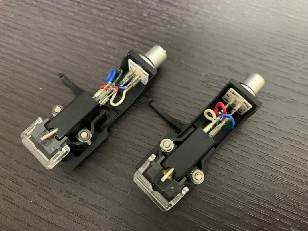 SHURE M44G カートリッジ Technics ヘッドシェル 2個セット