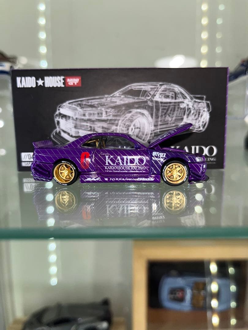 街道ハウス　MINIGT r34 パープル