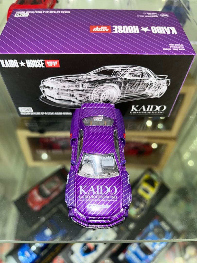 街道ハウス　MINIGT r34 パープル