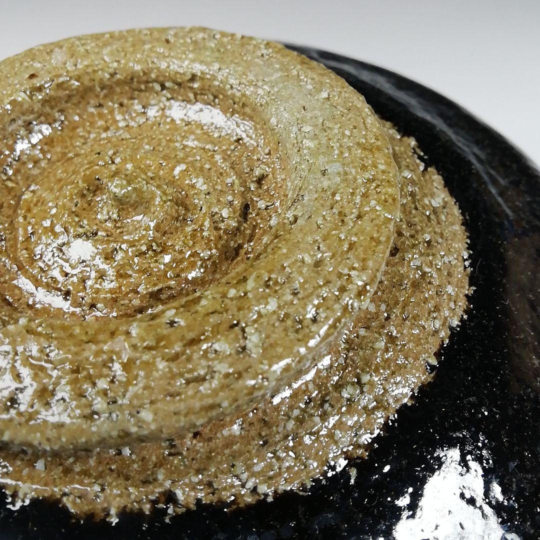 Ｔ１５４　茶碗　『黒楽茶碗』『楽入造』　共箱　抹茶碗　茶道具