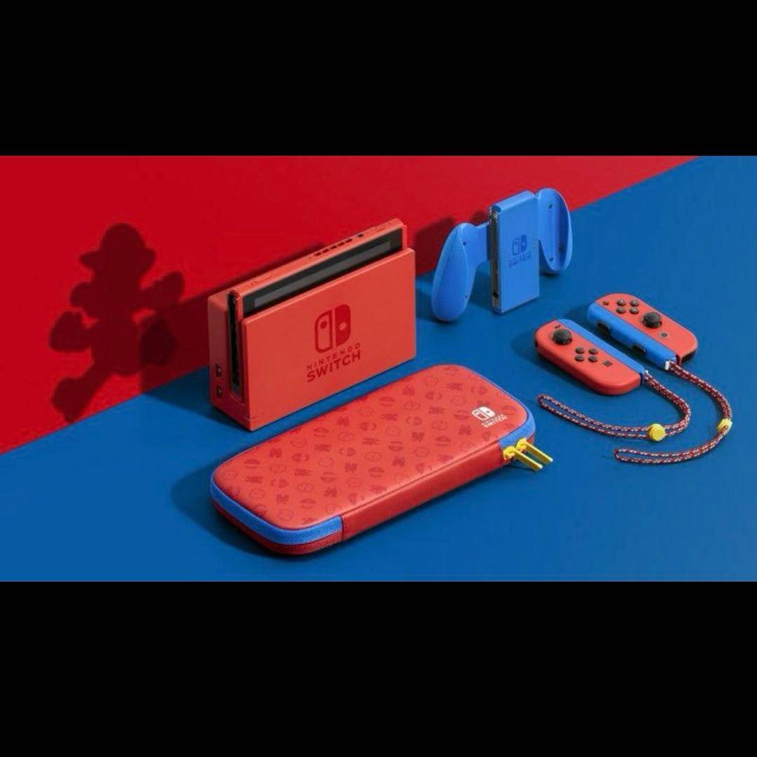 【新品】Nintendo Switch マリオレッド×ブルー 限定モデル セット