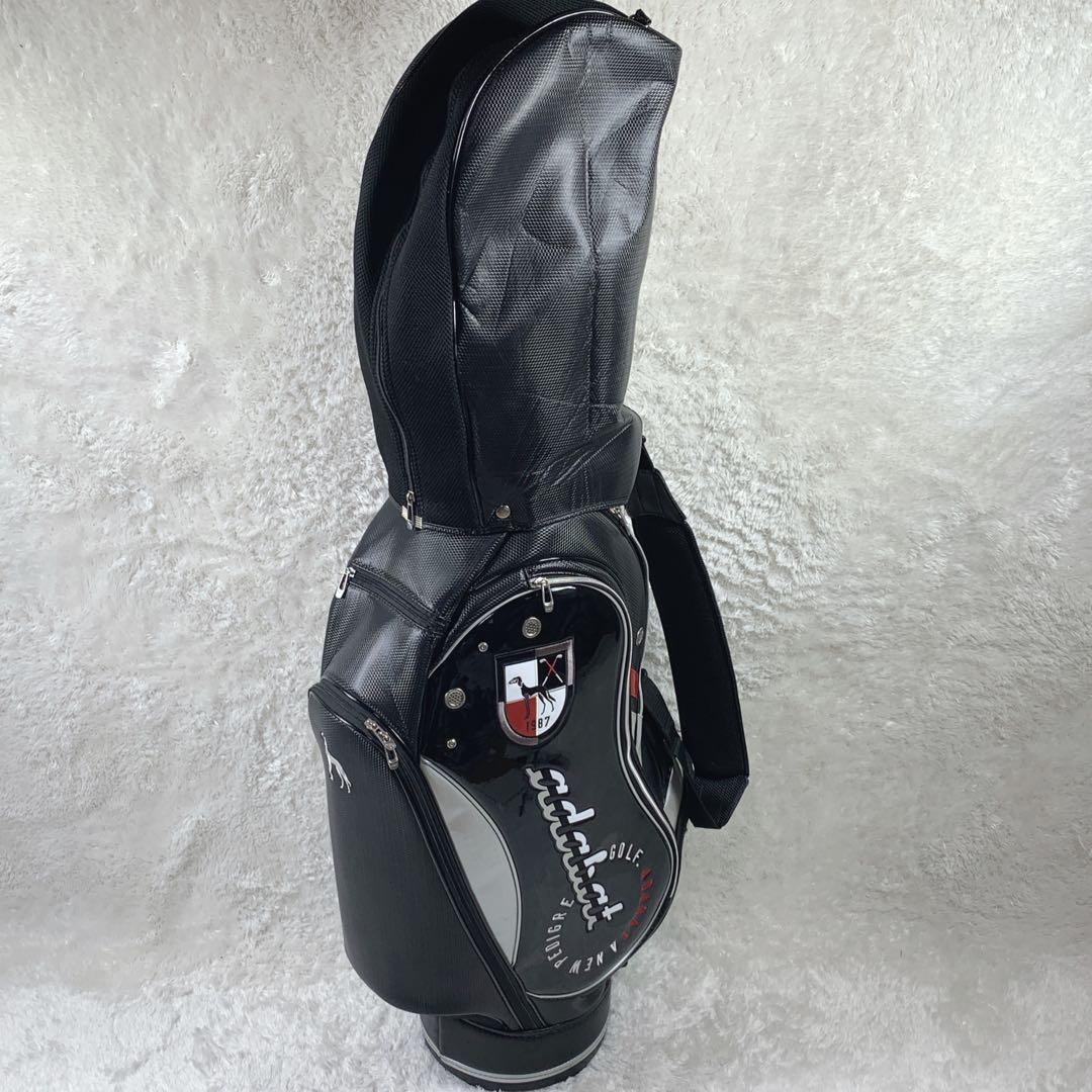 【極上美品】adabat キャディーバックブラック エナメル 5口