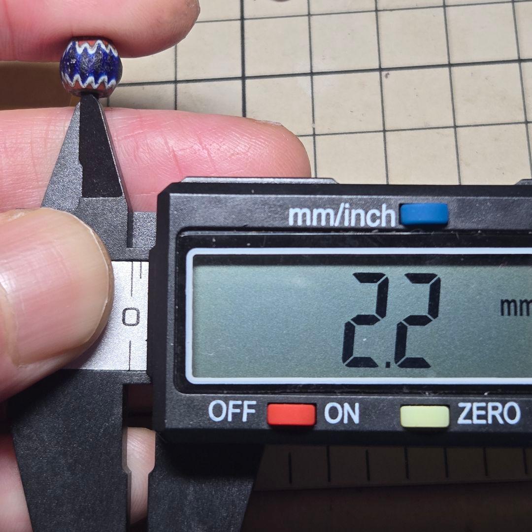 小粒　7層シェブロンビーズ　goro's等のカスタムに　10