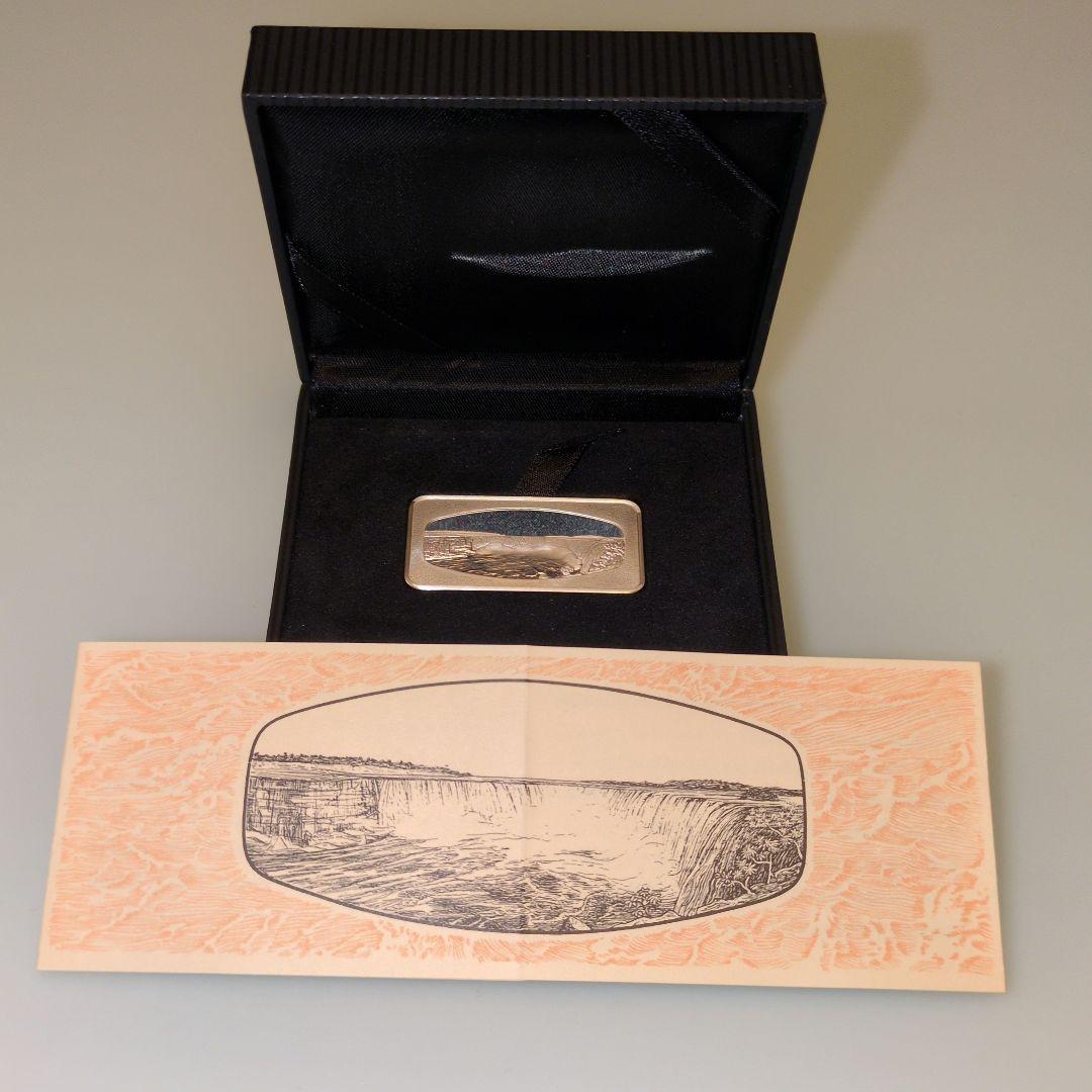 シンガボール航空・世界の七不思議 シルバーインゴットコレクション　ナイアガラの滝