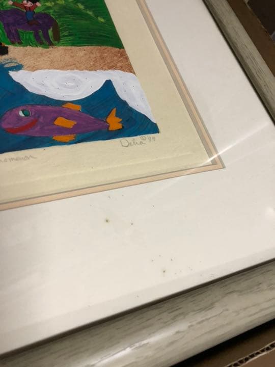 デリアレイス デリアレース 絵画 空想の世界 額装 版画 リトグラフ