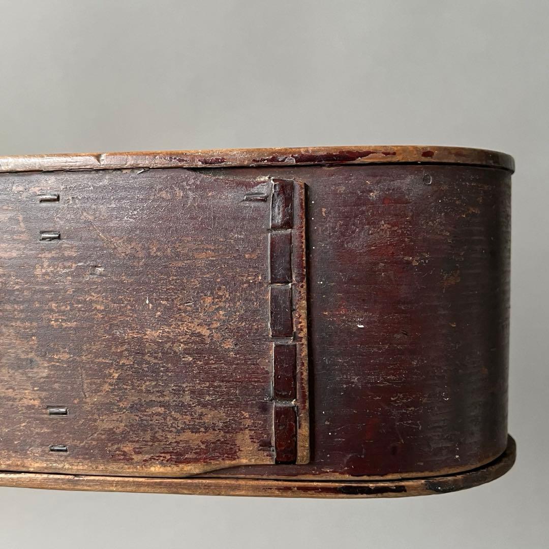 骨董 曲げわっぱ 蔵出し品 大小2点セット 丸二印