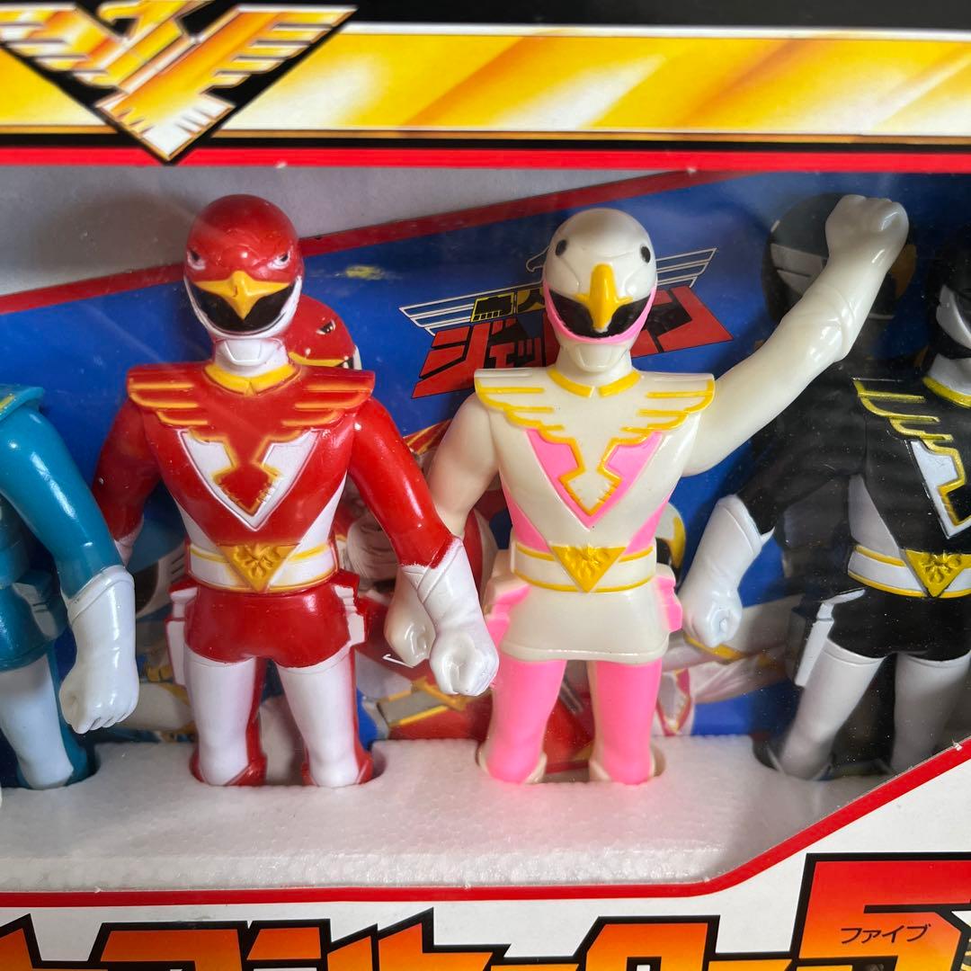 ⚠️デッドストック品　鳥人戦隊ジェットマン　ファイブセット　ソフビ　バンダイ