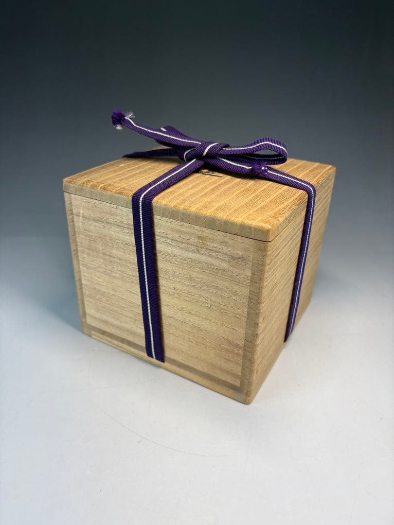 【中古品】宮川香斎造（真葛香斎）養鶴茶碗（共箱）