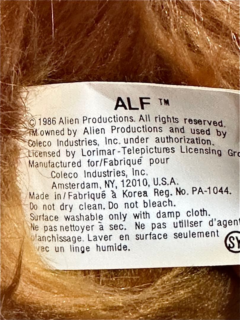 ALF アルフ ぬいぐるみ コレコ社製 40cm ヴィンテージ 80s レトロ