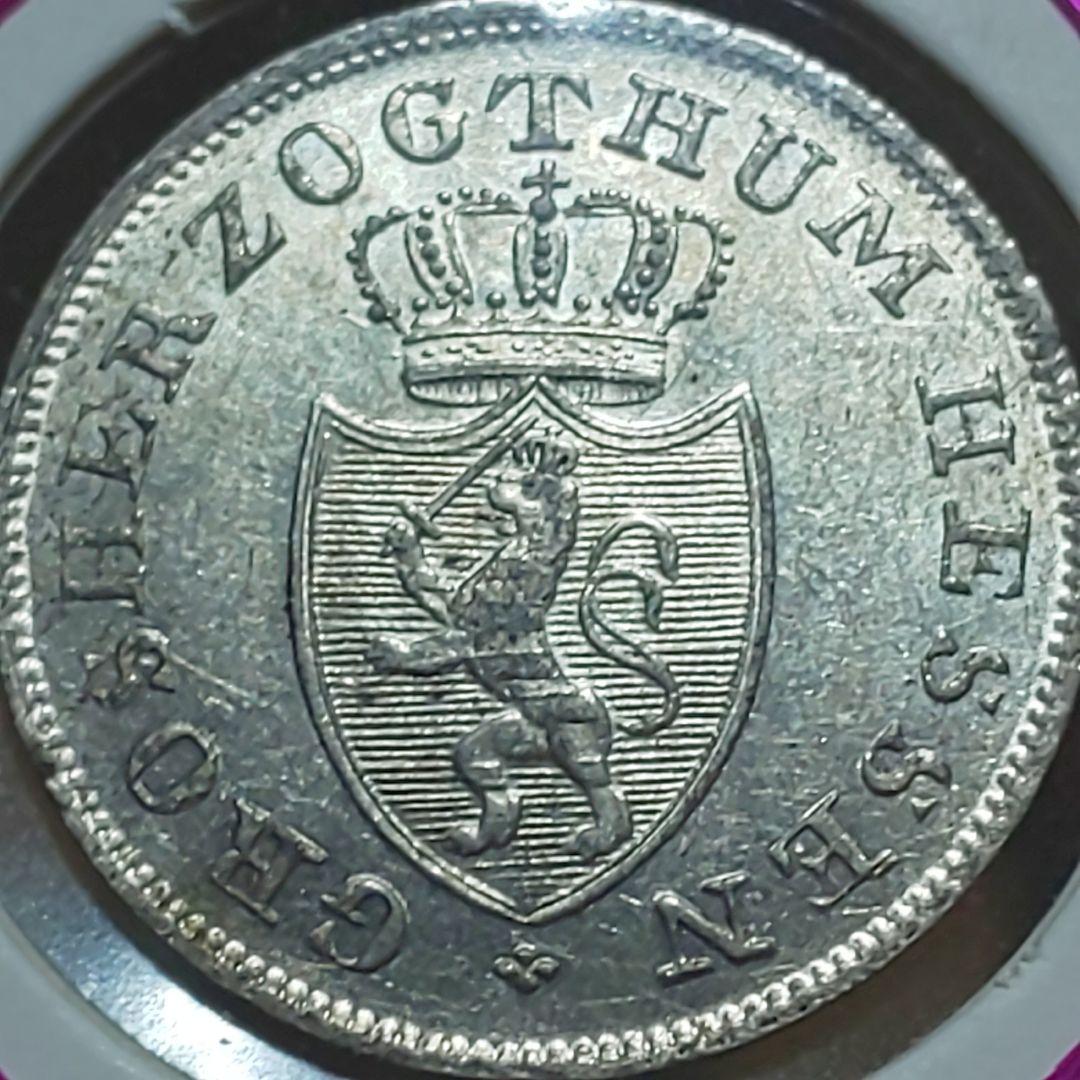 ヘッセン大公国 1826年 6 Kreuzer ！銀貨