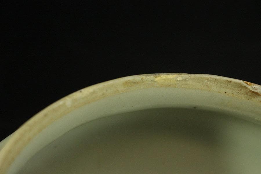 中国美術 青花 草花紋 壷 φ11.5cm(ZE335)