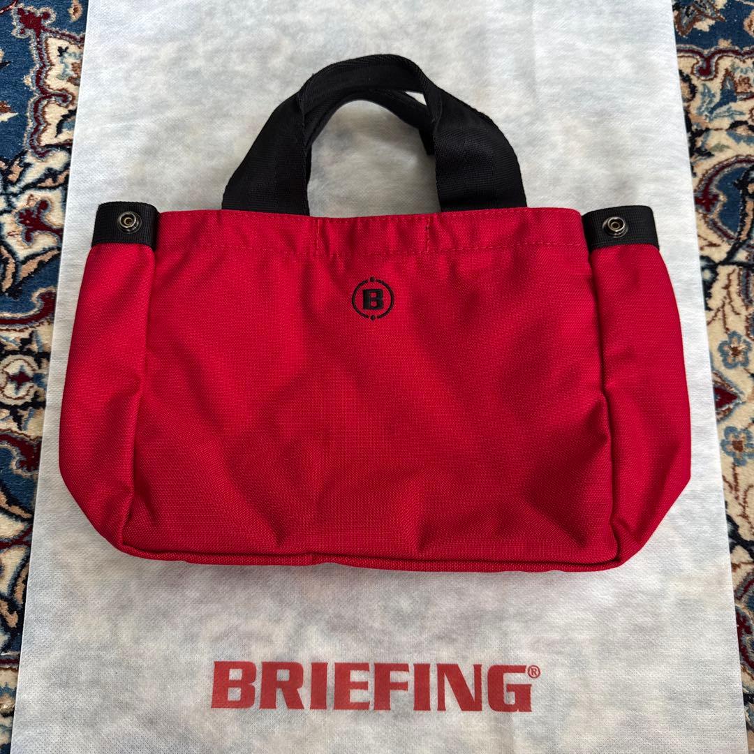 BRIEFING 赤 ナイロン トートバッグ　カードバッグ