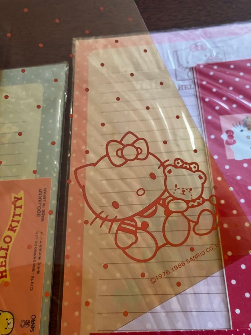1986年製サンリオ ハローキティ レターセット2点 未使用 昭和レトロ 貴重