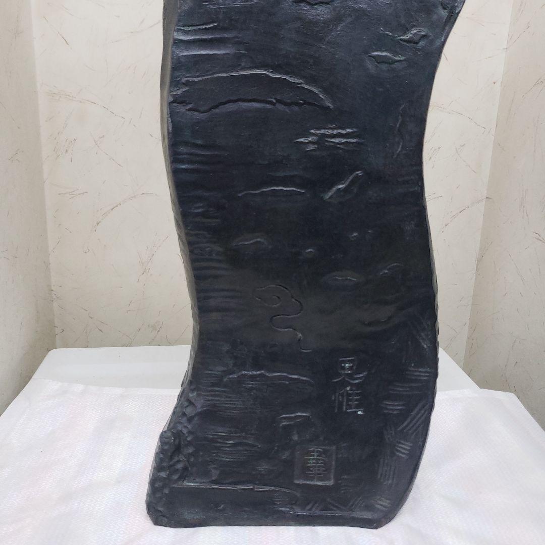 Ｂフライデー蔵出し特価金属製仏像風モダンアート彫刻 約68cm13,5kg作家物