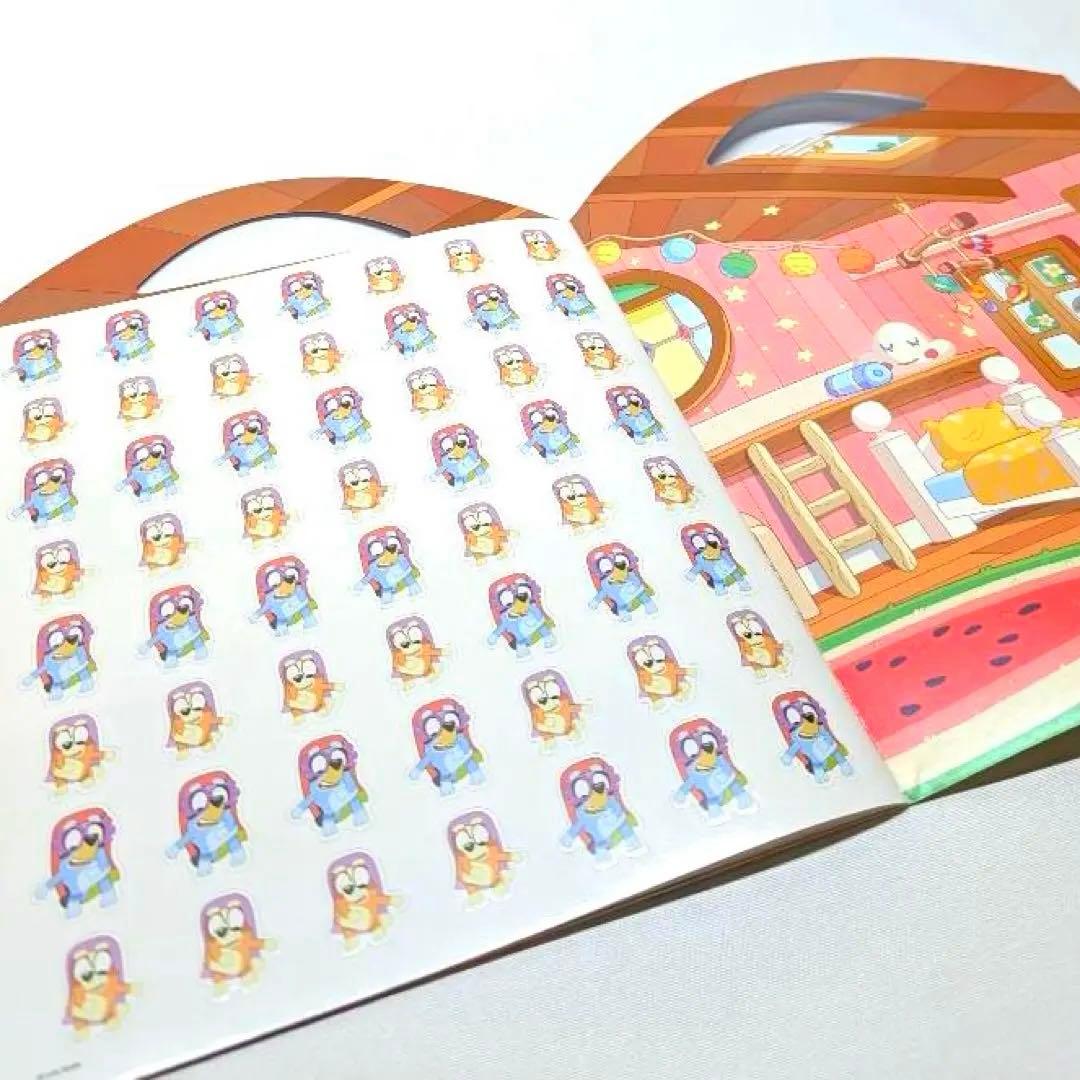 ブルーイ おままごと 知育ブック シール アクティビティ 水ぬりえ ディズニー