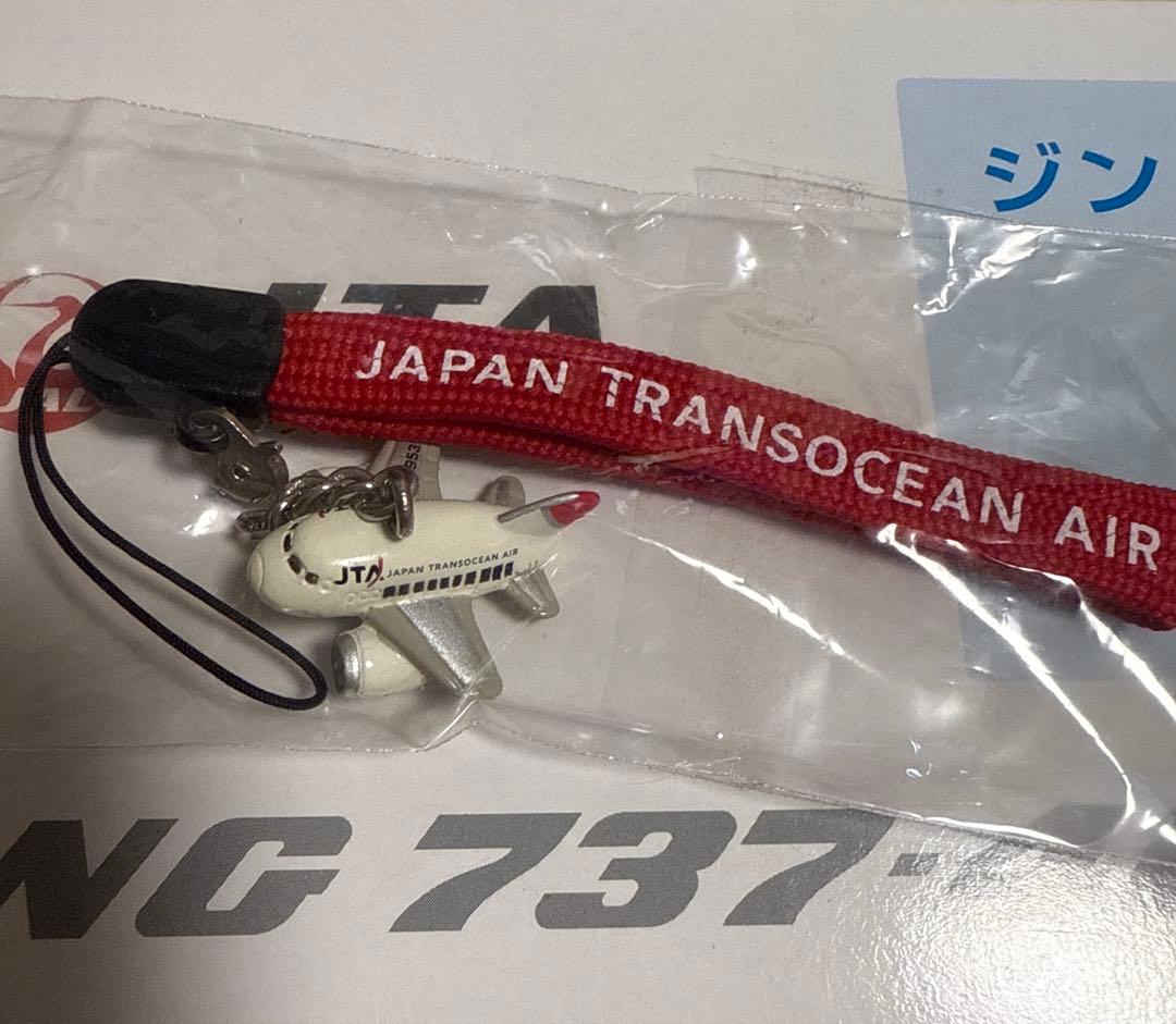 JTA ジンベエジェットB737-400 1/130スケール& ストラップセット