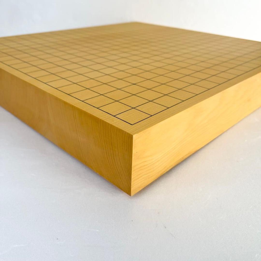 【美品】卓上囲碁盤　本榧　2寸　天地柾目　高級天然木　ハギ4枚造り　特撰　6㎝