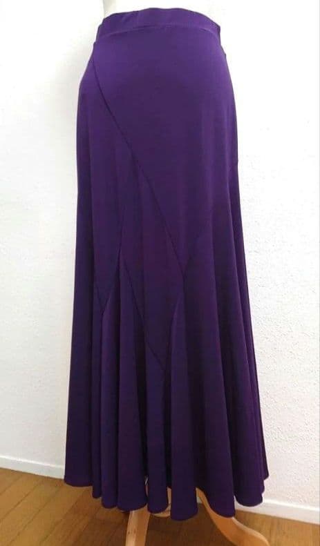 SALE☆チャコット　社交ダンス　スカート　L　紫 ダンス 定価42900円