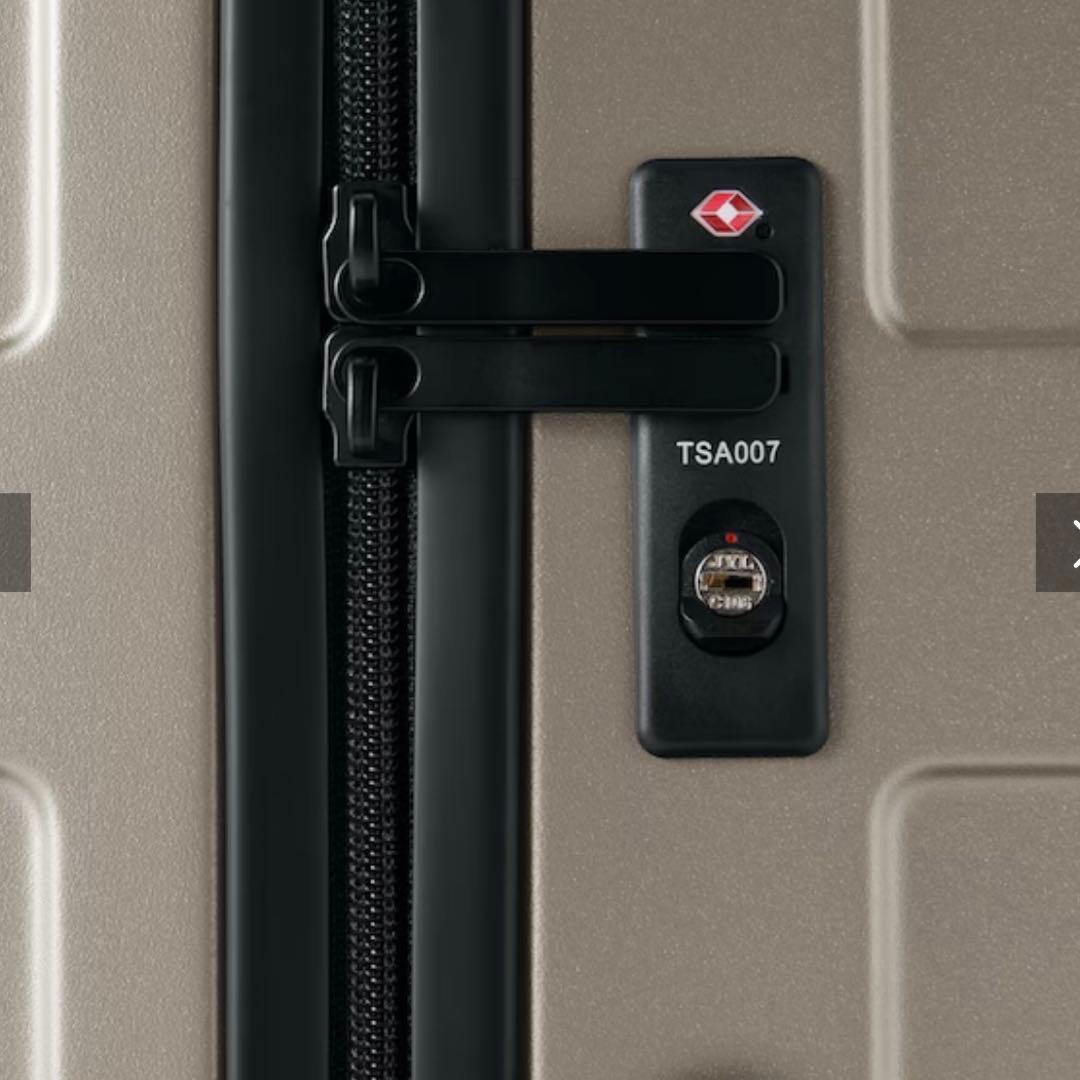 【無印】バーを自由に調節できる　ハードキャリーケース（７５Ｌ）ベージュ