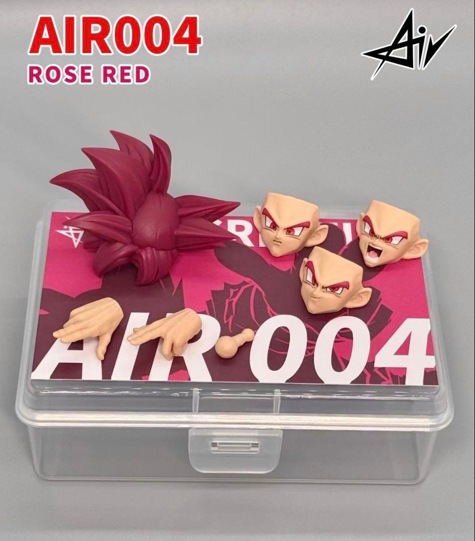 S.H.Figuarts用 スーパーサイヤ人ゴッド 孫悟空カスタムヘッドパーツ