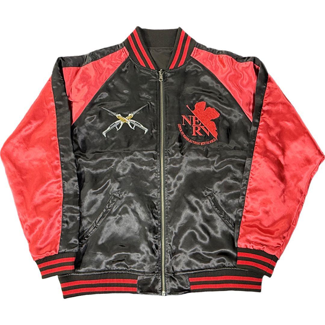 【EVAｘ錦】桜流水2号機/MA-1 リバーシブル総刺繍スカジャン