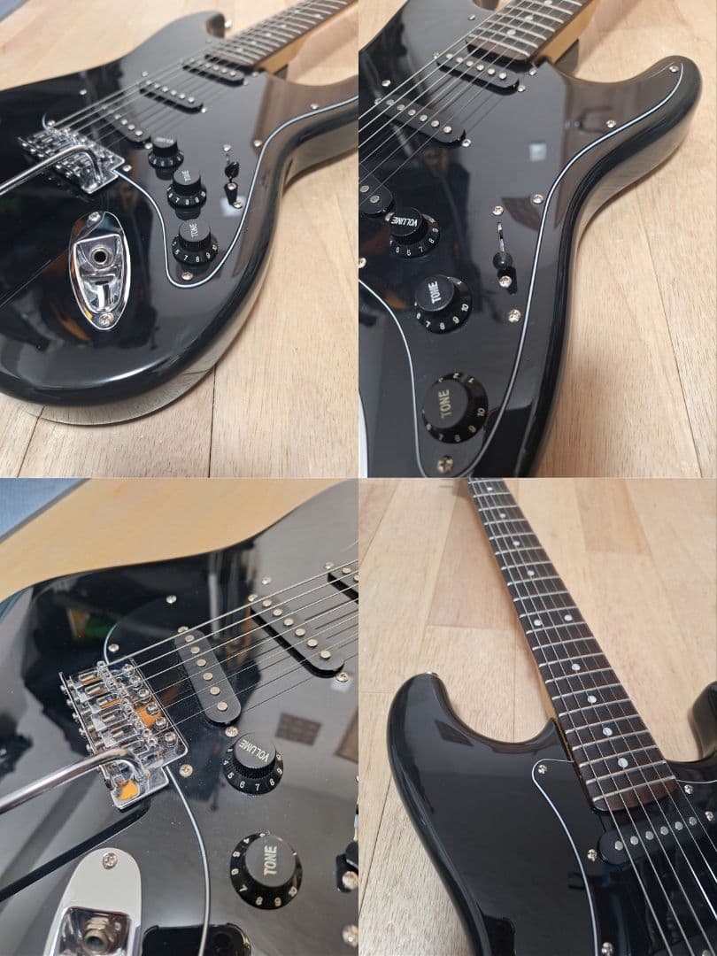 ※セルジュ※　エレキギター　ストラトキャスタータイプ　スキャロップ仕様