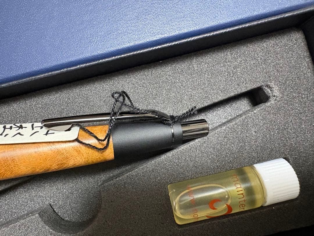 未使用　野原工芸　サクラ上杢　変わり杢　シャープペンシル シャーペン