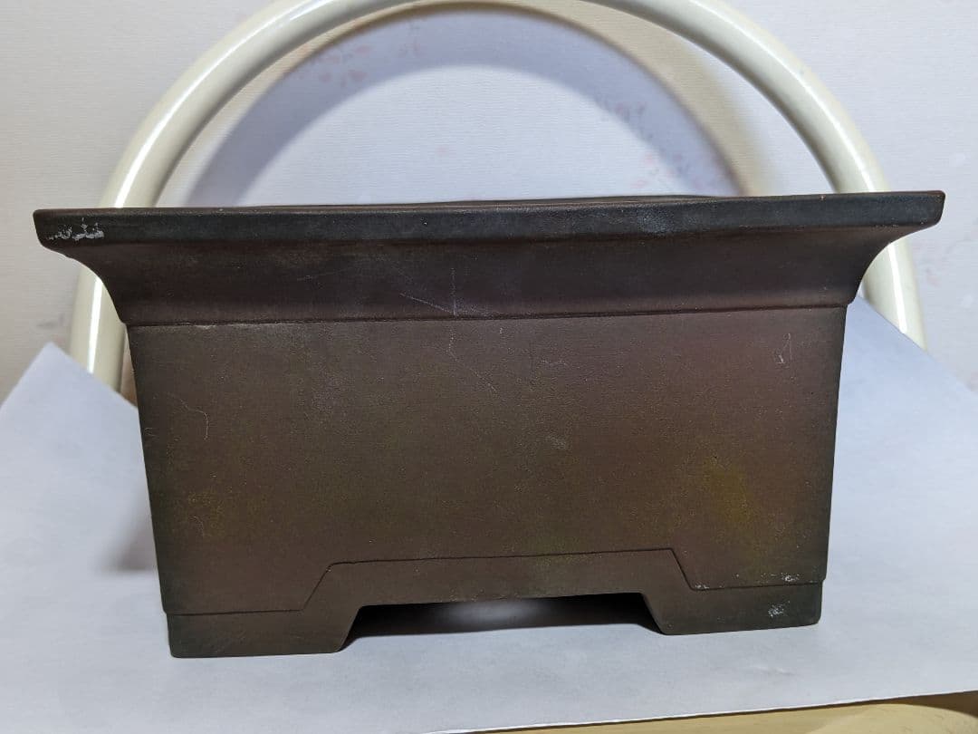 ♦紫砂 紫泥 盆栽鉢 美術品 ？志那鉢 中国鉢 コレクション 骨董品アンティーク