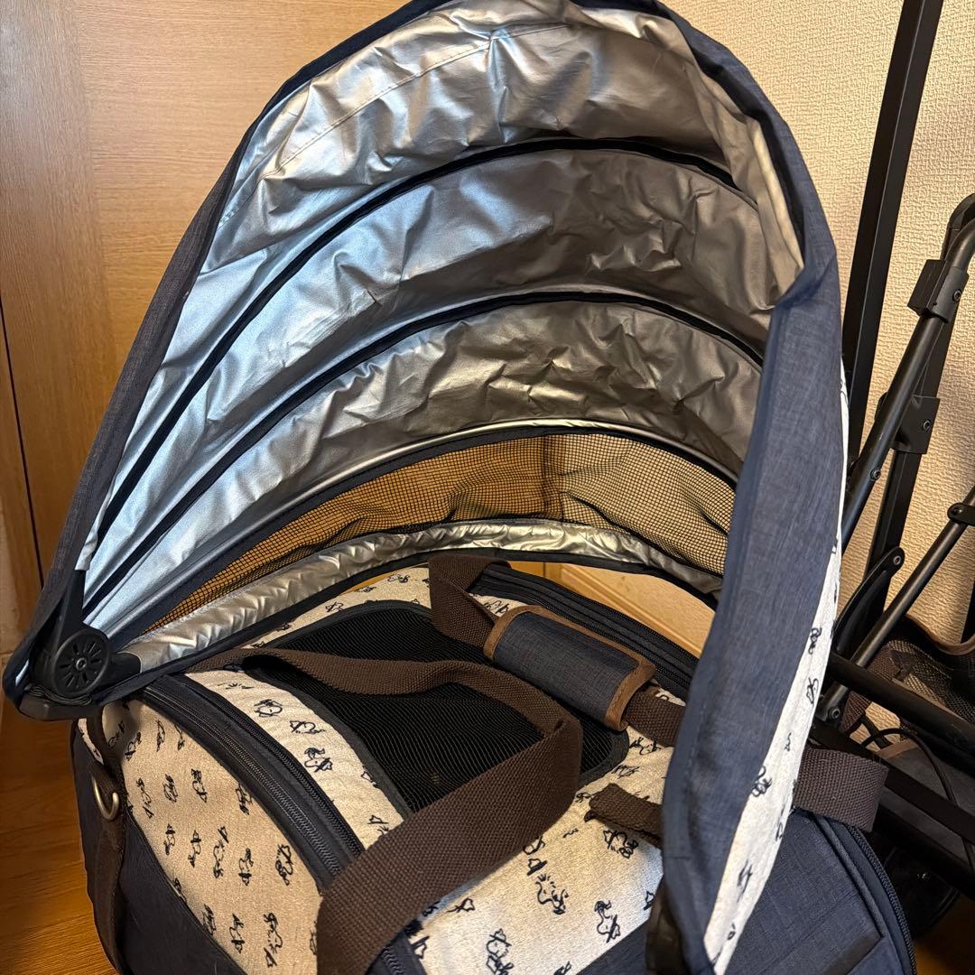 【美品】ペット用 スヌーピーベビーカー