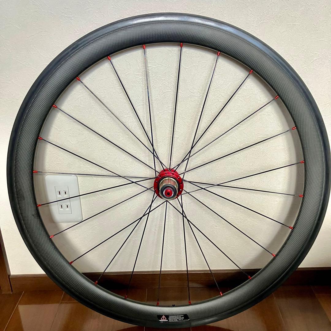 軽量LWCホイール SL 50mm クリンチャー リム 前後1401g【良品】