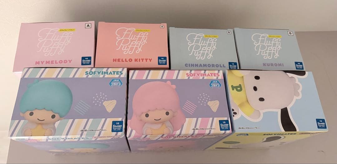【お値下】FluttyPuf キティ シナモンロール マイメロ クロミ キキララ