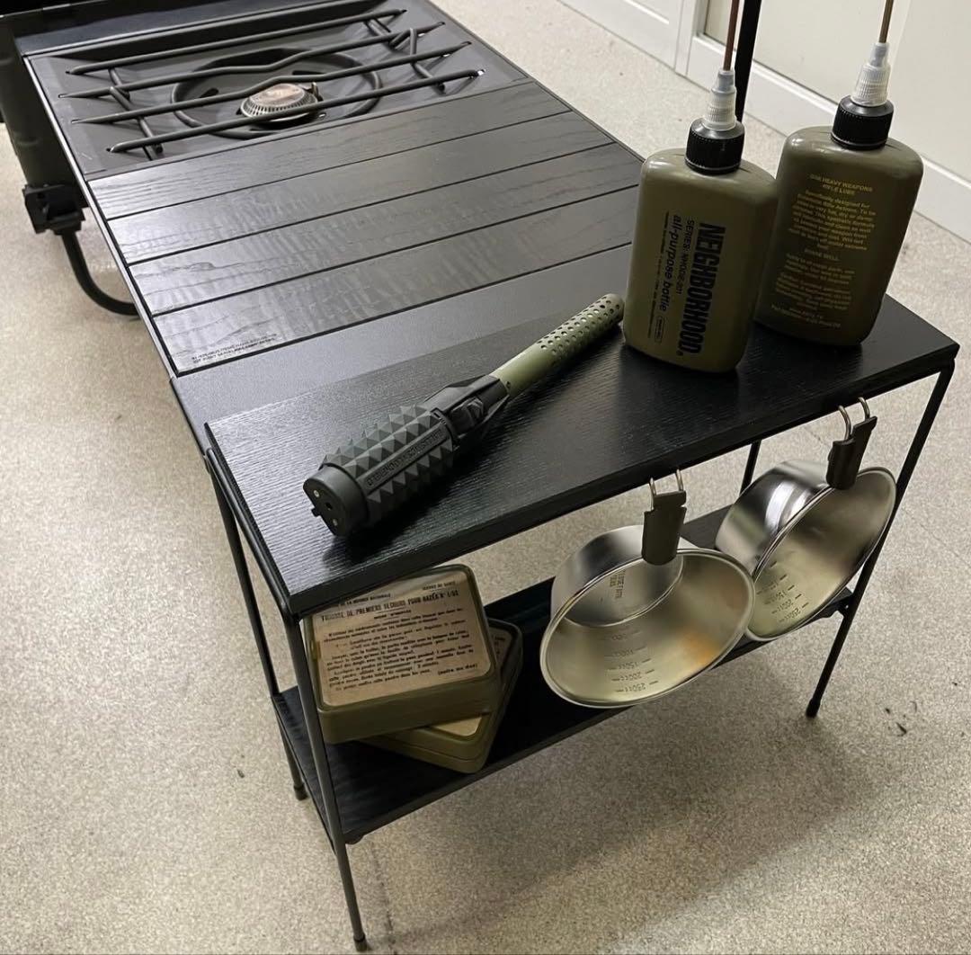 CAMP GEEKS シェルコンブリッヂ　ラックセット　オールブラック