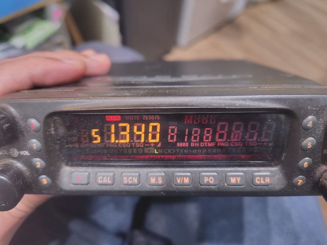 【無線機と電源とマイク】STANDARD C5900 トリプルバンド受信機