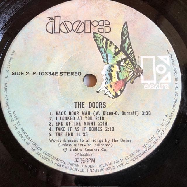 ドアーズ ハートに火をつけて LP 名盤☆P-10334E d749y78☆