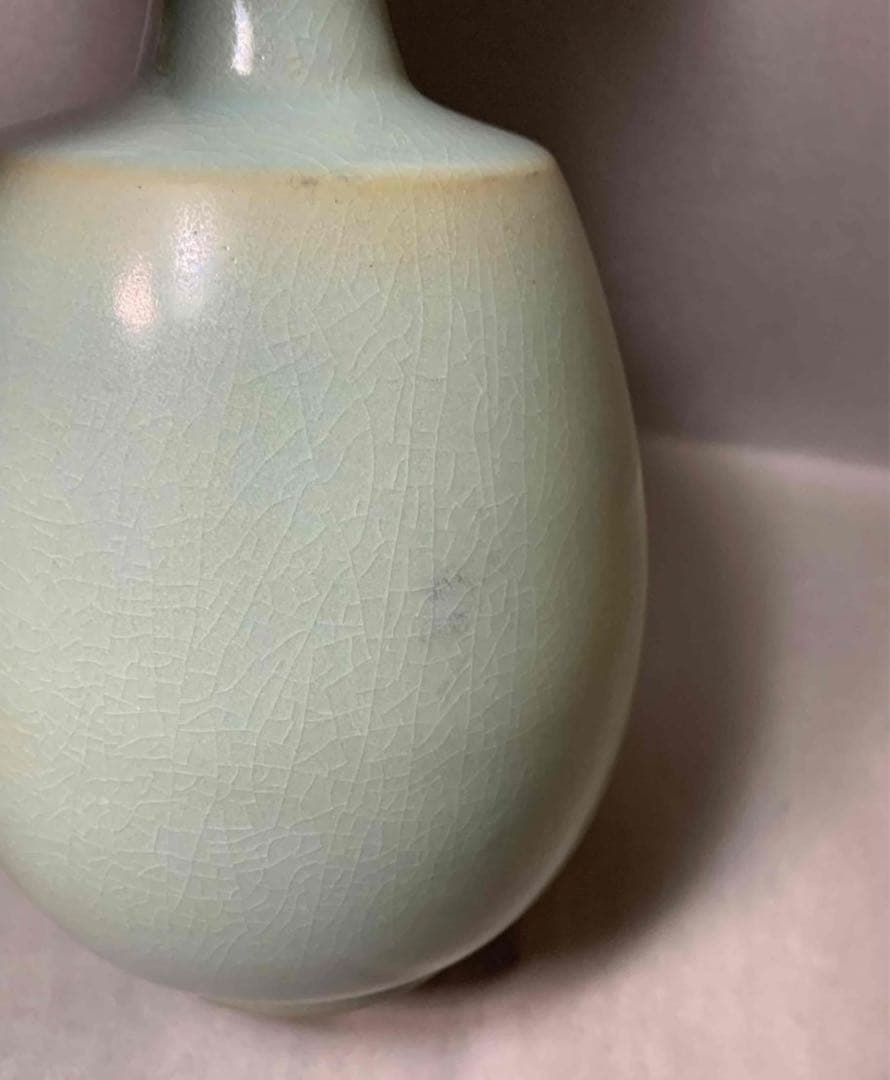 中国 輪花口肩衝瓶　u6230952