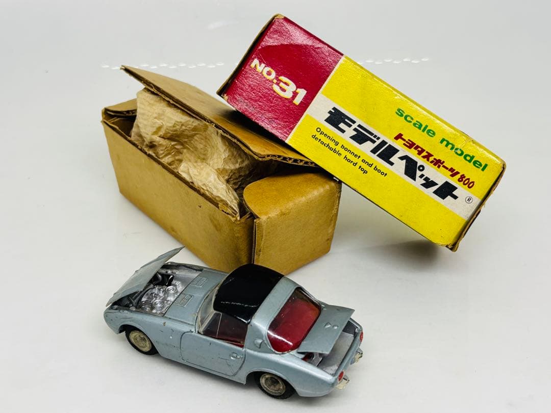 最*ん様 モデルペット当時物No.31 トヨタスポーツ800美品希少1965年発