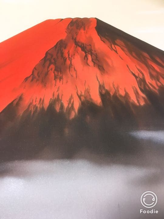 赤富士 壁画