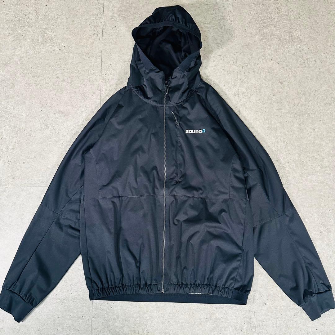 ほぼ未使用 美品 zauna ザウナスーツ上下セット セットアップ 黒 サイズL