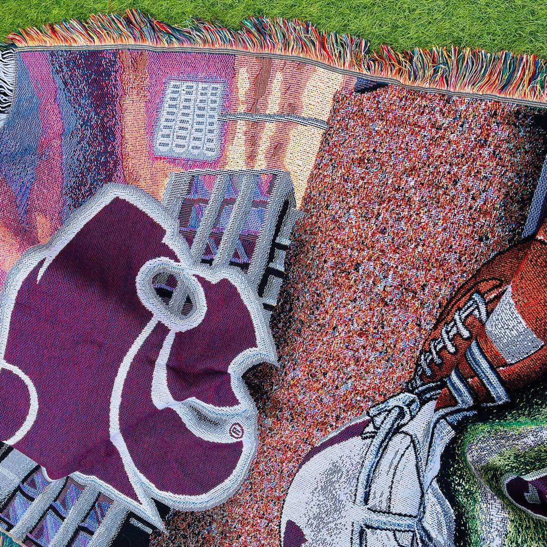 【rug】美品 KANSAS STATE NFL アメフト ラグ　マット